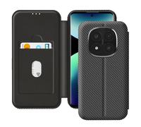 Avizar Étui Carbone pour Redmi Note 14 Pro et 14 Pro Plus Porte-Carte Noir
