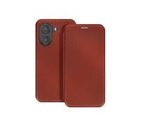 Étui Carbone pour Xiaomi Poco X7 Pro Porte-Carte Support Vidéo Marron foncé