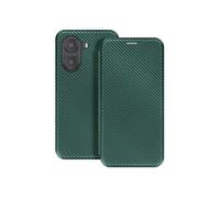 Étui Carbone pour Xiaomi Poco X7 Pro Porte-Carte Support Vidéo Vert foncé
