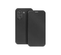 Étui Carbone pour Xiaomi Poco X7 Pro Porte-Carte Support Vidéo Noir