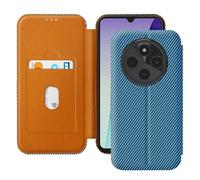 Avizar Étui Carbone pour Xiaomi Redmi 14C Porte-Carte Anti-RFID Bleu