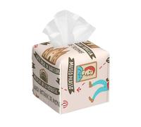 Étui carré en cuir avec carte de voyage de Barcelone avec imprimé - Pour salle de bain, bureau à domicile