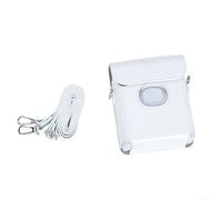Étui carré pour imprimante Fujifilm Link en cuir synthétique souple avec doublure en daim et ouverture d'impression dédiée pour une utilisation sans couture (blanc)