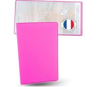 Étui Carte Grise 3 Volets Gomme SIMPLÉO Rose