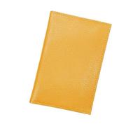 LOLUNA® Etui Carte Grise Cuir, permis Conduire Voiture, identité et Assurance - 4 Volets - Plusieurs Couleur Homme et Femme (Jaune-Orange)