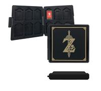 Étui Cartes de Jeu Switch - Boîte de Rangement 12 Emplacements pour Cartes de Jeu et microSD - Coque Rigide Imperméable et Compacte - Accessoire Portable pour Console (A03)