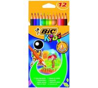 Etui Carton 12 Crayons De Couleur Haute Qualité Bic
