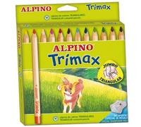 Etui Carton 12 Unités Crayons Triangulaires 5.4mm. Couleurs Alpines Assorties Al000113