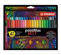 STABILO pointMax ARTY stylo fin Moyen Multicolore 42 pièce(s)