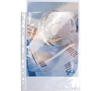 EXACOMPTA Carton de 100 Pochettes coins A4 Lisse 12x100e Cristal