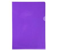 Exacompta – Pochettes à coins A4 – PVC 14/100ème – Boîte de 100 – Parme