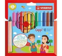 Etui carton de 12 Feutres Cappi + 1 lacet