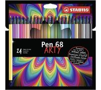 Etui Carton De 24 Feutres De Dessin Stabilo Pen 68 Arty - Pointe Moyenne