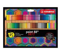 Etui Carton De 65 Feutres Fins Stabilo Point 88 Arty - Pointe Fine