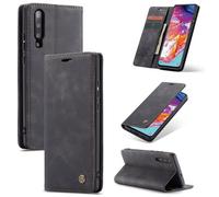 Etui Caseme Folio Pour Galaxy A31 Aspect Vintage Noir
