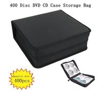 Étui CD pour 400 CD / DVD / Blu-ray, classeur de rangement, noir