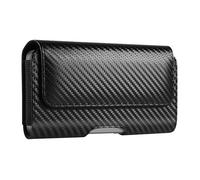Étui Ceinture Carbone pour Téléphone 6.1 pouces avec Clip de Fixation Noir
