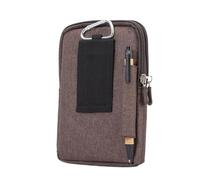 Etui Ceinture Clip Sacoche Universel, 6.3 Pouces Denim Décontractée Sac Randonnée pour Homme Housse de Transport Coque Sac Ceinture Clip Poche Pochette avec Boucle Portable Sac
