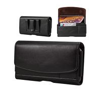 Étui Ceinture pour Samsung Galaxy A56 A55 A36 A35 A34 A25 A15, S25+ S24 FE S23 FE S21 Plus, Xiaomi Redmi Note 14, iPhone 17 Pro Max 1615 14 Pro Max - Pochette Téléphone Ceinture PU Cuir Porte con Clip