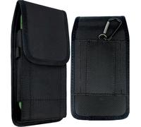 Étui Ceinture Pour Smartphone [ Jusqu'à 6,3 Pouces ] - Pochette Avec Mousqueton - Support Horizontal Ou Vertical - Coque Noir