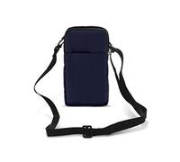Etui Ceinture pour Smartphone Passant Ceinture Mousqueton Lanière 2 Poches Bleu nuit