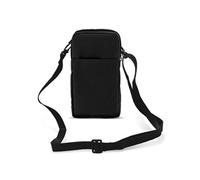 Etui Ceinture pour Smartphone Passant Ceinture Mousqueton Lanière 2 Poches Noir