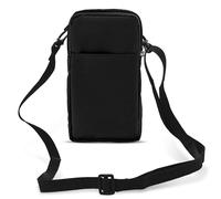 Etui Ceinture Smartphone Passant Ceinture Mousqueton Lanière 2 Poches noir