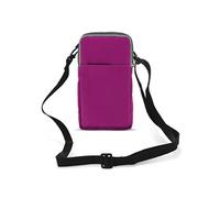 Etui Ceinture pour Smartphone Passant Ceinture Mousqueton Lanière 2 Poches Rose