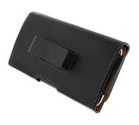 Etui ceinture rotatif 360° - Avizar - Noir - Éco-cuir - Compatible 4,3 à 5 pouces - Semi-rigide