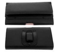Étui Ceinture Smartphone - Vintage - Taille XL - Noir - Double fixation - Compartiment carte XXL