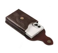 Avizar Étui Ceinture Universel en Éco-Cuir avec Bandoulière Marron