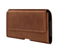 Étui Ceinture Universel Taille 3XL Cuir Royal Fermeture Aimantée Marron clair