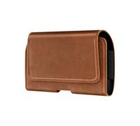 Étui Ceinture Universel Taille L Cuir Royal Fermeture Aimantée Marron clair