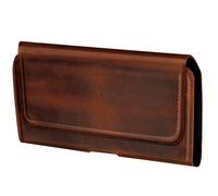 Avizar, sac banane universel taille XL en cuir avec fermeture magnétique, marron clair