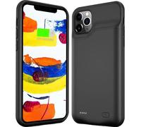 Étui chargeur de batterie, capacité 10000mAh, chargement sans fil, matériau TPU, noir pour 11pro max