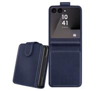Étui Chesterfield Porte-Carte pour Z Flip 7 avec Rabat Magnétique Bleu