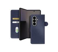 Etui Chesterfield Porte-Carte pour Z Fold 7 avec Rabat Magnétique Bleu