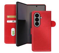 Étui Chesterfield Porte-Carte pour Z Fold 7 avec Rabat Magnétique Rouge