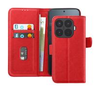 Étui Chesterfield pour Xiaomi 17T avec Porte-Cartes et Support Rouge