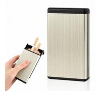 Etui Cigarette, Porte-cigarettes Homme Femme pour 20 Cigarettes, Or | Boite a Cigarette, Élégant et Facile à Transporter, pour Activité Commerciale, Vie Quotidienne