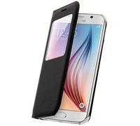 Étui Clapet Fenêtre pour Samsung Galaxy S6 - Housse Noir
