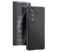 Étui Clapet Miroir pour Galaxy Z Fold8 Ultra Effet Cuir avec Support Mains-Libres Noir
