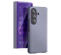 Étui Clapet Miroir pour Galaxy Z Fold8 Ultra Effet Cuir avec Support Mains-Libres Violet