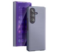 Étui Clapet Miroir pour Galaxy Z Fold8 Ultra Effet Cuir avec Support Mains-Libres Violet