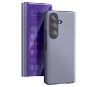 Étui Clapet Miroir pour Galaxy Z Fold8 Ultra Effet Cuir avec Support Mains-Libres Violet