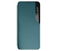 Étui Clapet pour Galaxy A27 Conception Bi-Matière avec Fonction Support Vert foncé