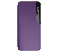 Étui Clapet pour Galaxy A27 Conception Bi-Matière avec Fonction Support Violet
