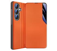 Étui Clapet pour Galaxy S26 Conception Bi-Matière avec Fonction Support Orange