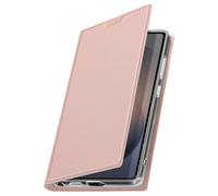 Étui Clapet pour Galaxy S26 Ultra avec Porte-cartes Série Skin Pro Dux Ducis Rose