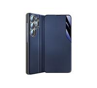 Étui Clapet pour Galaxy S26 Ultra Conception Bi-Matière avec Fonction Support Bleu nuit